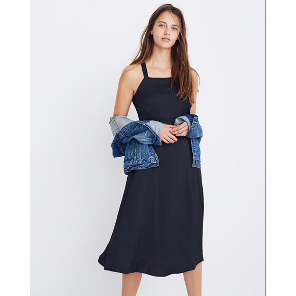 Madewell Cross-Back Midi Dress - Picture 7 of 8